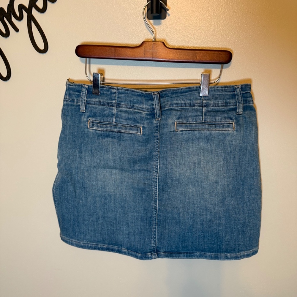 NWOT Free People We the Free Daylight Denim Mini Skirt sz 32 - Picture 5 of 9